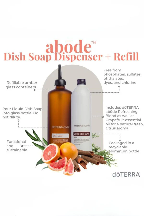 doTERRA Abōde Dish Soap with Dispenser - Image 4
