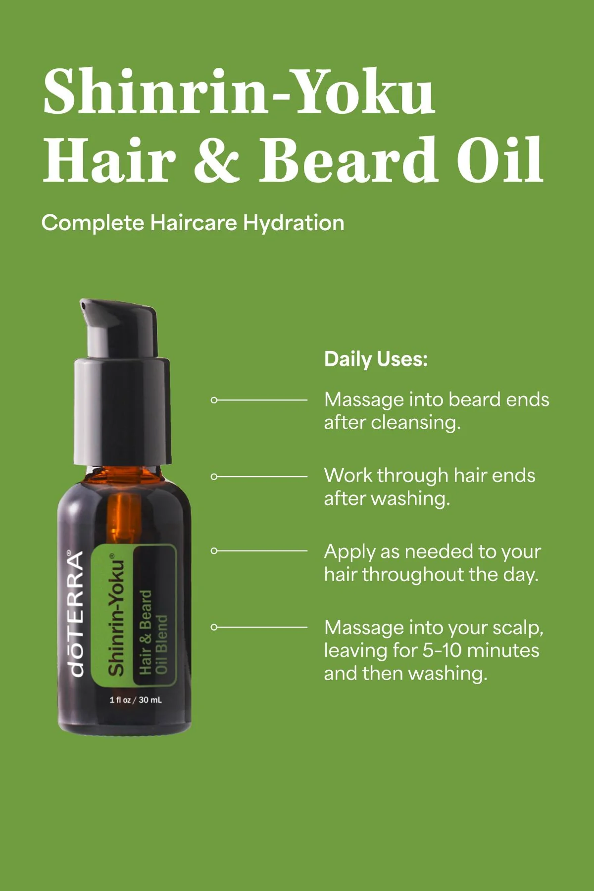 doTERRA Shinrin-Yoku Hair & Beard Oil - Image 2