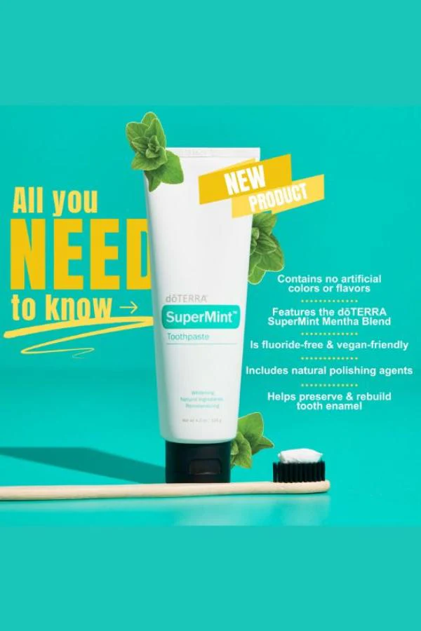 doTERRA SuperMint Natural Whitening Toothpaste (2 Pack) - Image 4